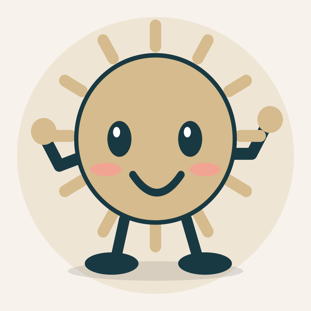 Sunny, the Fasting Timer: Sunny mascot