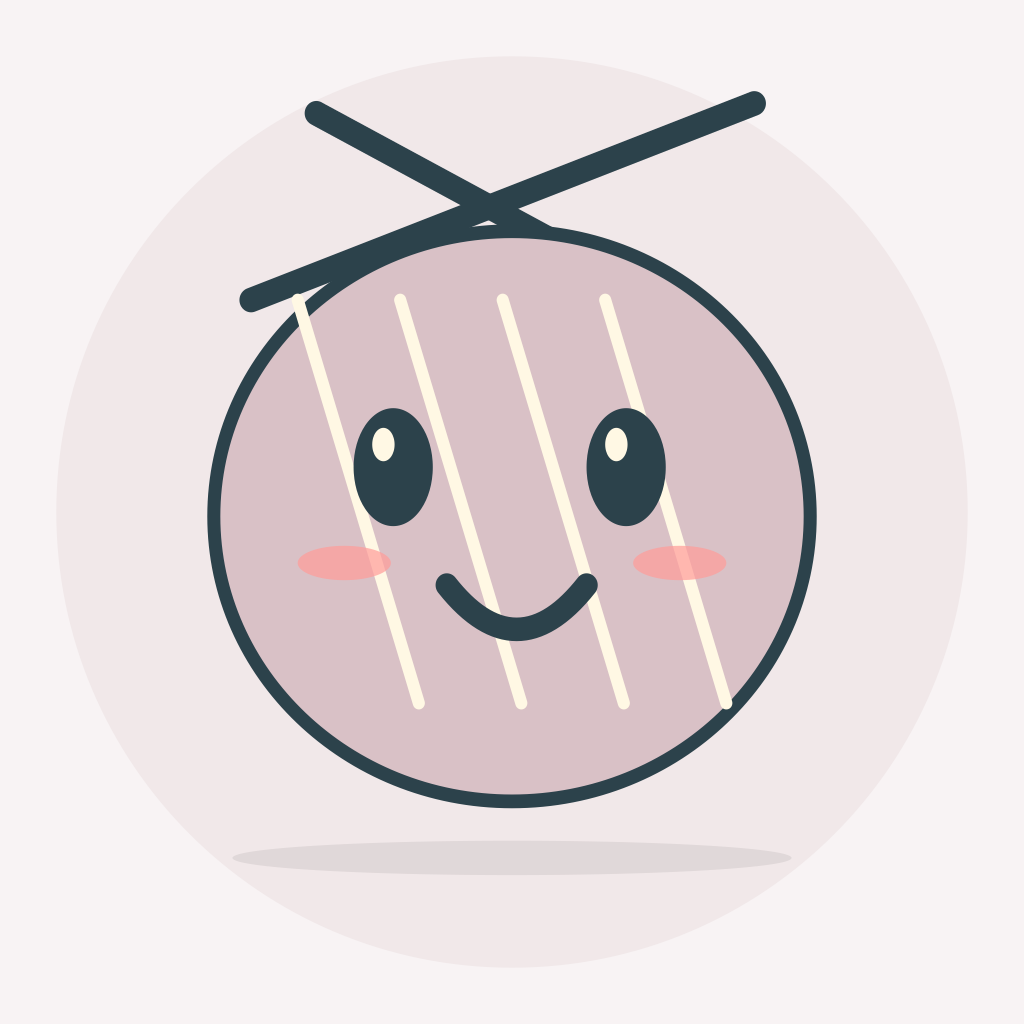 Purl, the Knitting Counter: Purl mascot